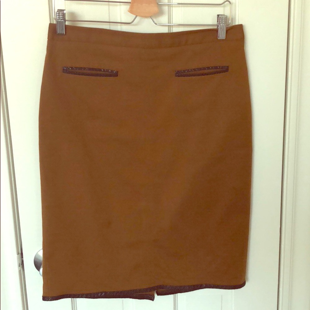 Club Monaco Pencil Skirt in Brown